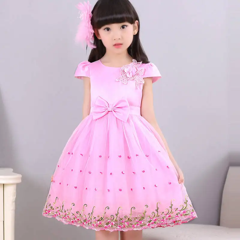 Summer Girls Dresses New 2021 Korean Version Sleeveless Fashion Western Style Embroidered Lace Casual Children | Детская одежда и
