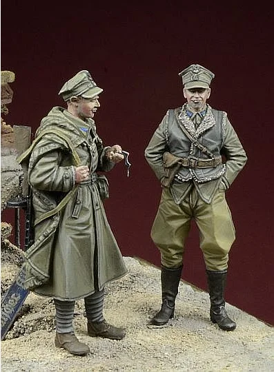 1/35 фигурки из смолы, модель, наборы для второй мировой войны, польские солдатики, Берлинские 2 фигурки, неокрашенные