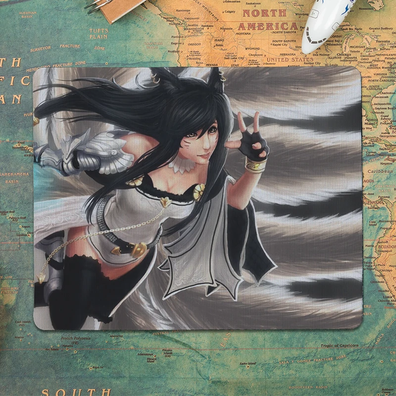 MaiYaCa the Nine Tailed Fox Beautiful коврик для мышки в стиле аниме размер 25x29 см игровые