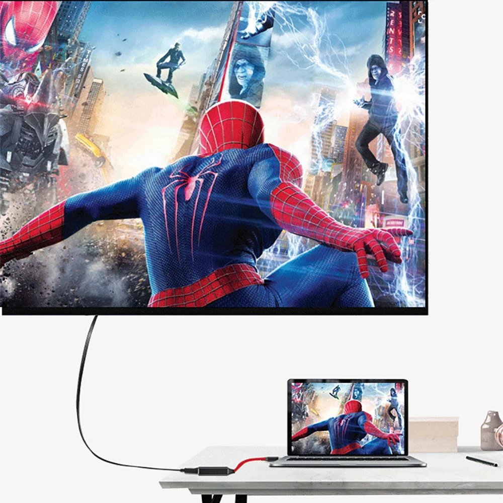 USB C type c к HDMI 4K Кабель-адаптер для мужчин и женщин USB C HDMI конвертер для Macbook pro samsung s9 s10 huawei mate 20 P30 pro