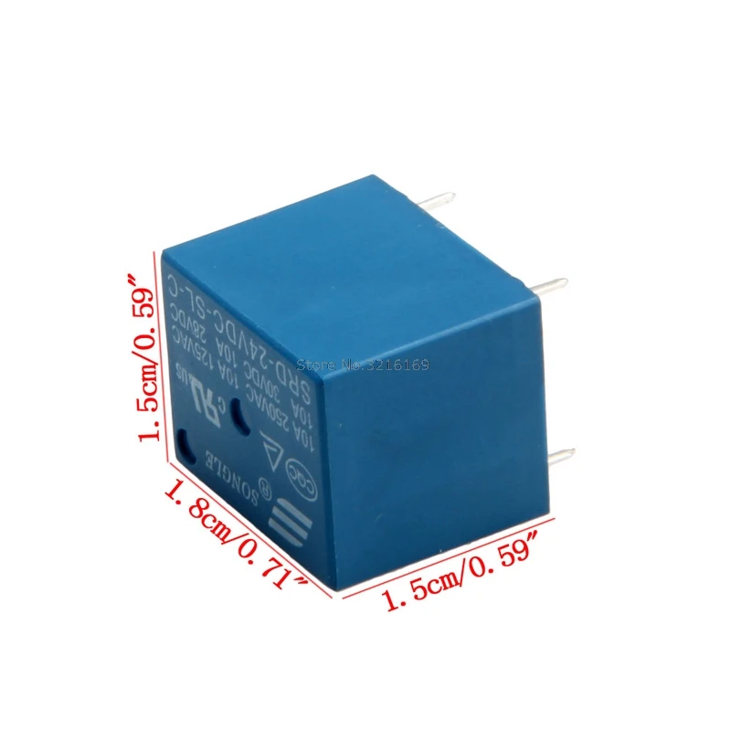 For 5Pcs 5 Pins SRD-24VDC-SL-C PCB 24V DC Coil Power Relay Promotion | Строительство и ремонт