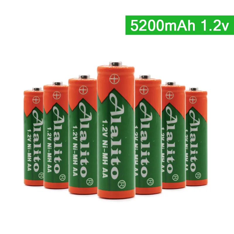 4-20PCS Alalito 1.2V 5200mAh NI MH AA Pre-Charged Rechargeable Batteries Ni-MH aa Battery For Toys CameraMicrophone | Электроника
