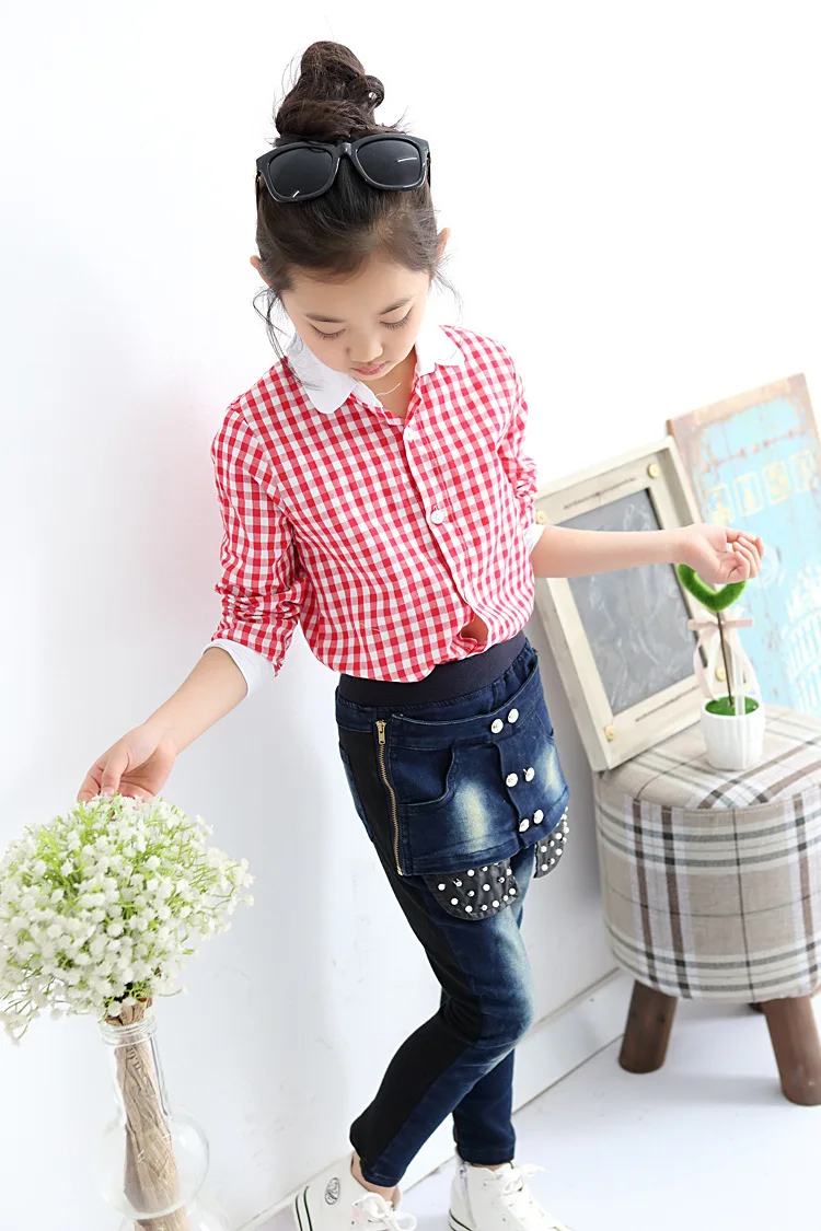 Школьные блузки для девочек с длинным рукавом и винтажным отложным воротником