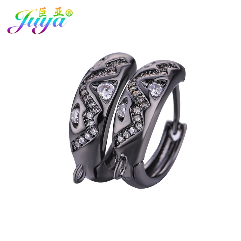 Серьги кольца Juya с микрозакрепкой женские аксессуары для самостоятельного