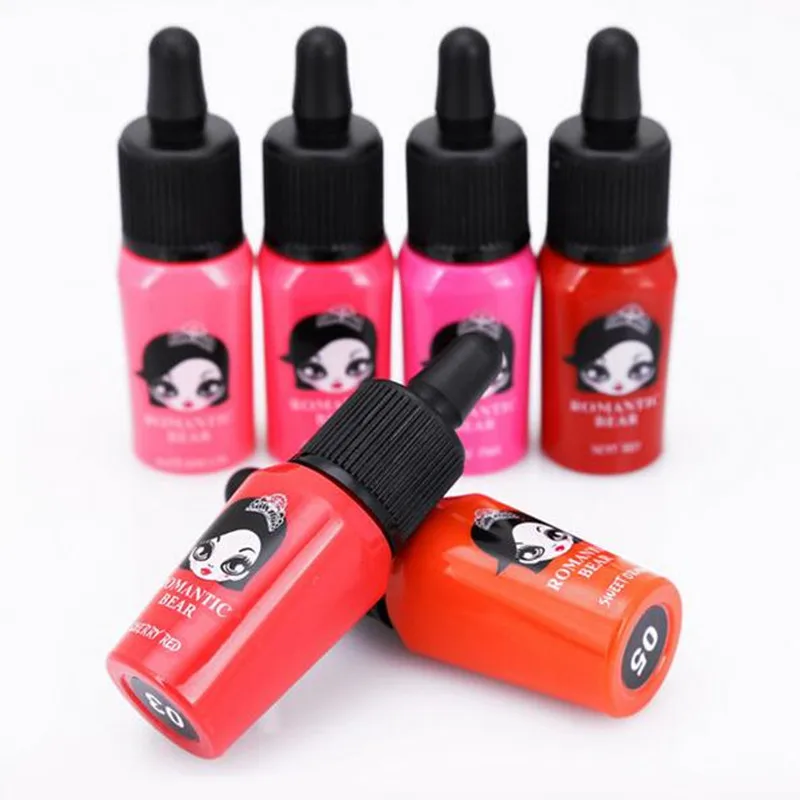 Водостойкая губная помада 6 цветов милые чернила жидкий блеск для губ модный