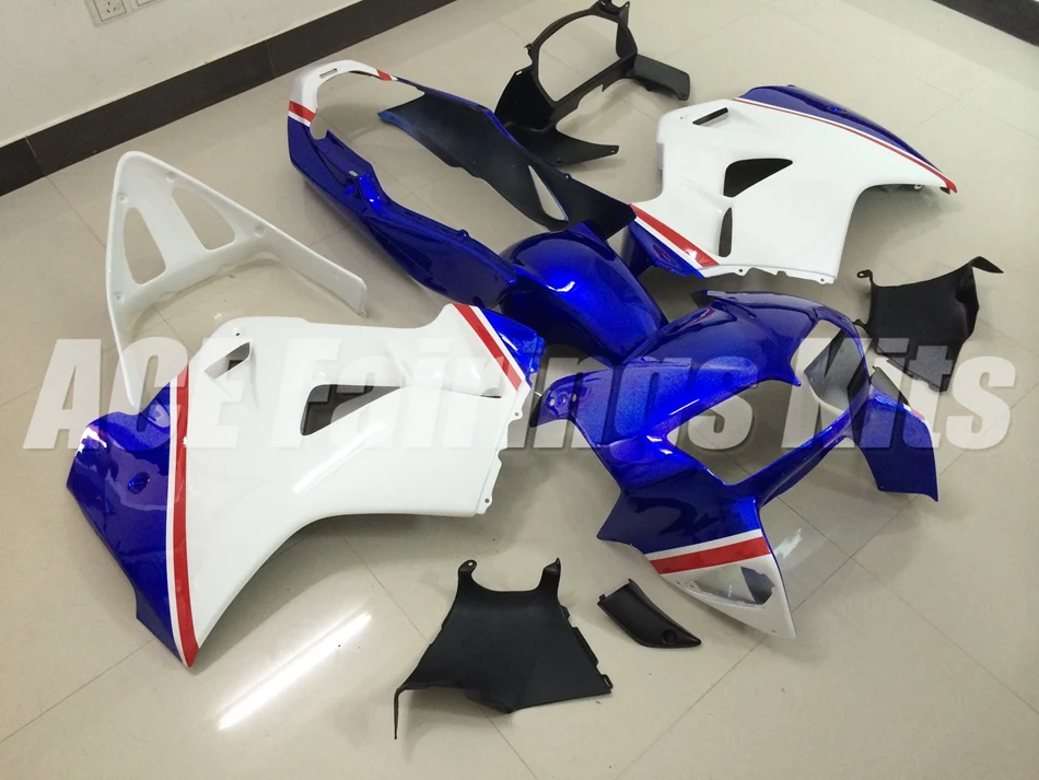 Новые мотоциклы ABS Обтекатели комплект подходит для HONDA VFR800 1998 1999 2000 2001 VFR 800 98 99 00 01 на заказ синий красный белый