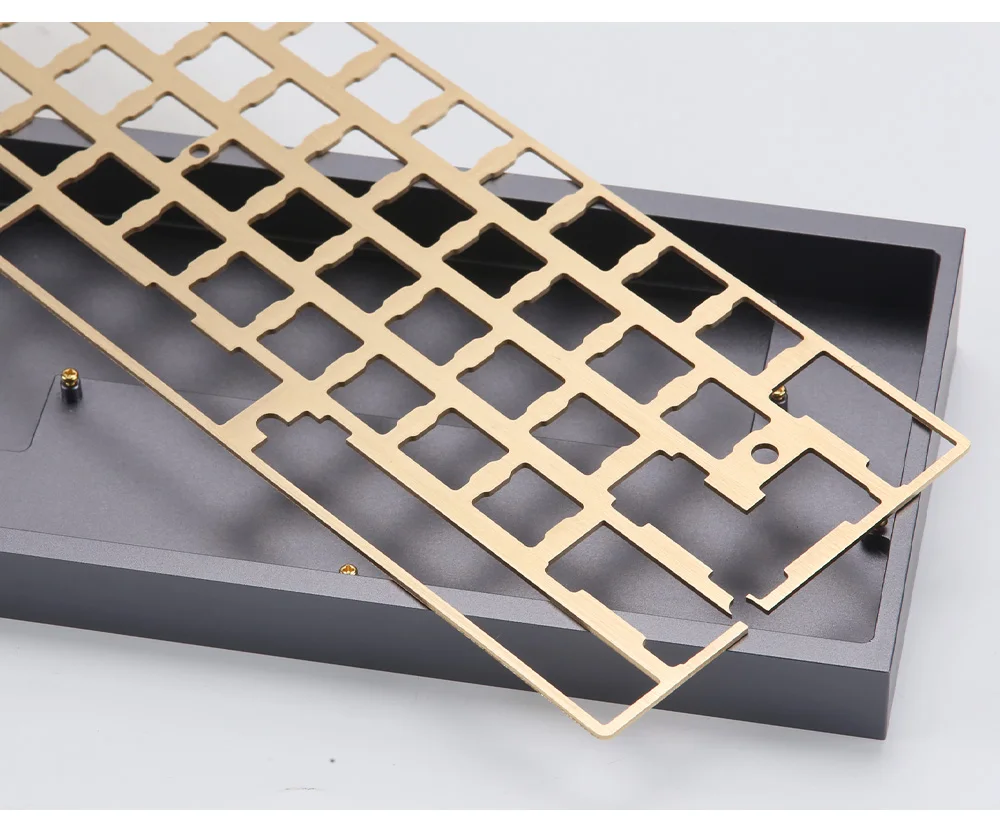 KBDfans Новое поступление hairline отделка латунь 60 пластины diy механическая клавиатура