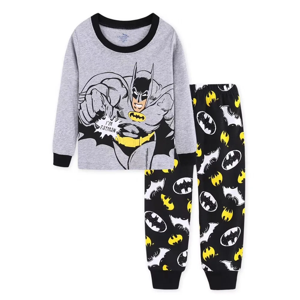 20 New Kids Pajamas Set Cartoon Airplane Cotton Pyjamas Tops+Pants 2 Pieces Children Pjs Boys Clothing Set 2-7 Years - Цвет: 20