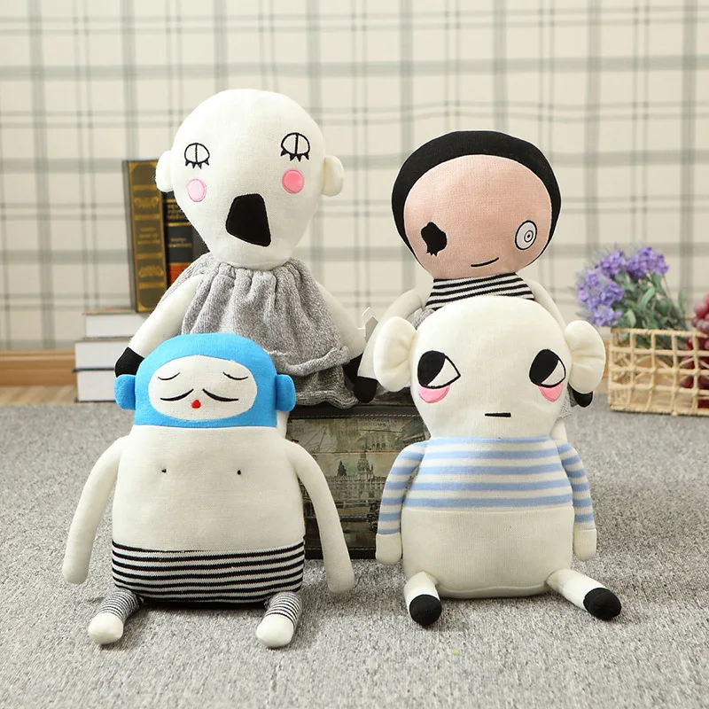 Счастливый мальчик воскресенье Мягкие плюшевые игрушки куклы Peluche ручной вязки