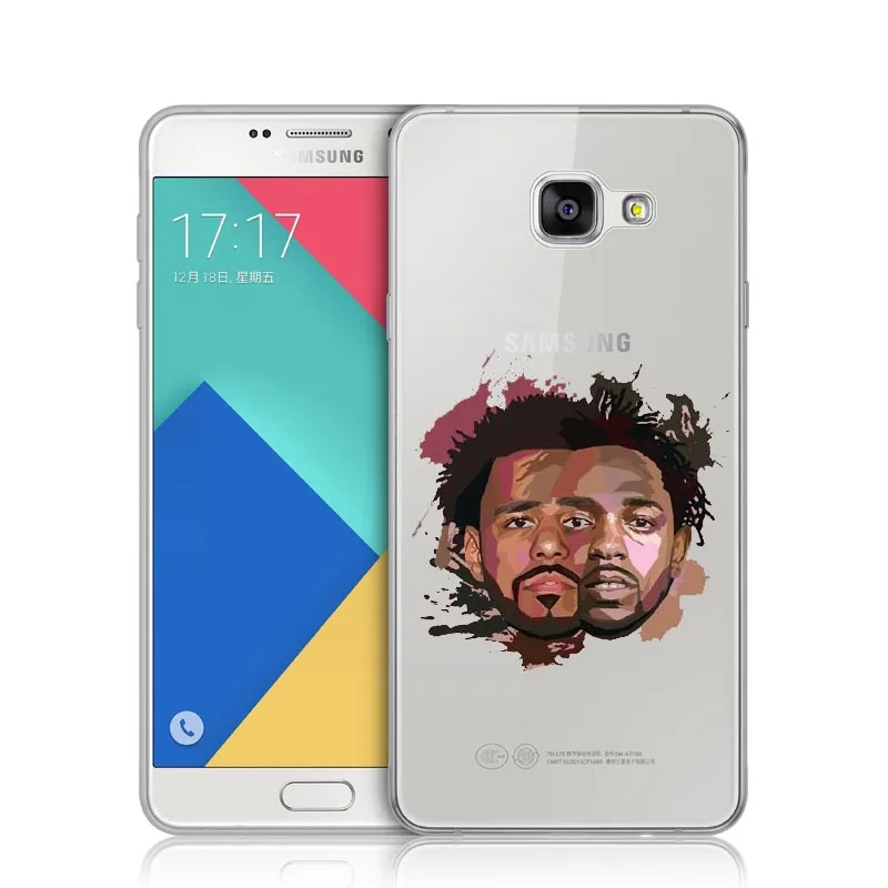 Мягкие чехлы Kendrick Lamar &amp J Cole для Samsung Galaxy S5 S6 S7 Edge S8 S9 Plus A3 A5 A7 2017 J3 J5 J7 2016 | Мобильные