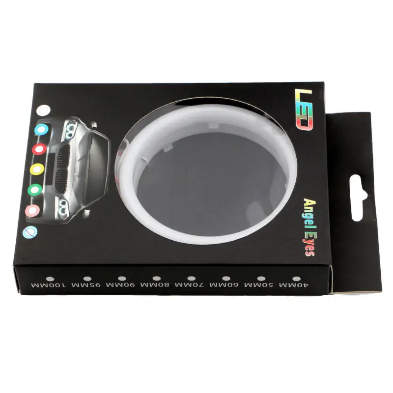 Ангельские глазки 1 пара авто Halo кольца хлопок огни 12V 24V фар 2835 SMD мотоцикла 60 мм 70 мм 80 мм 90 мм 95 мм 100 мм 110 мм 120 мм