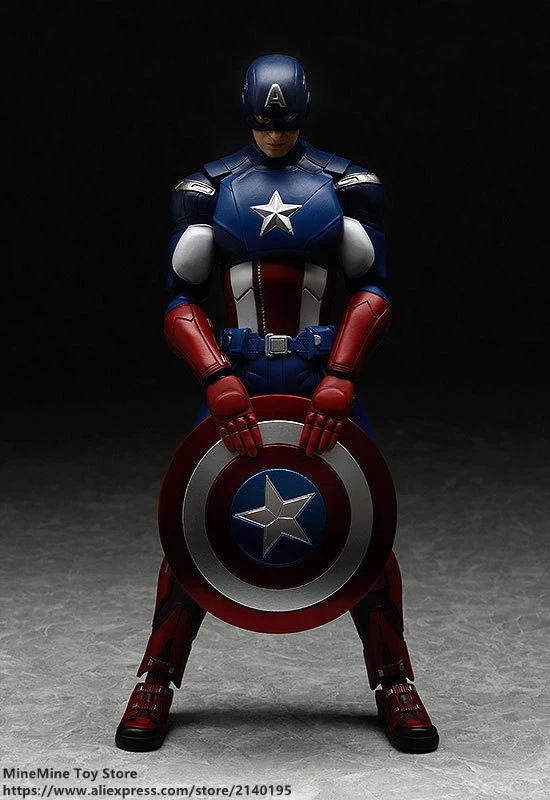 DISNEY Marvel Мстители Капитан Америка 16 см фигурка аниме мини украшение ПВХ Коллекция