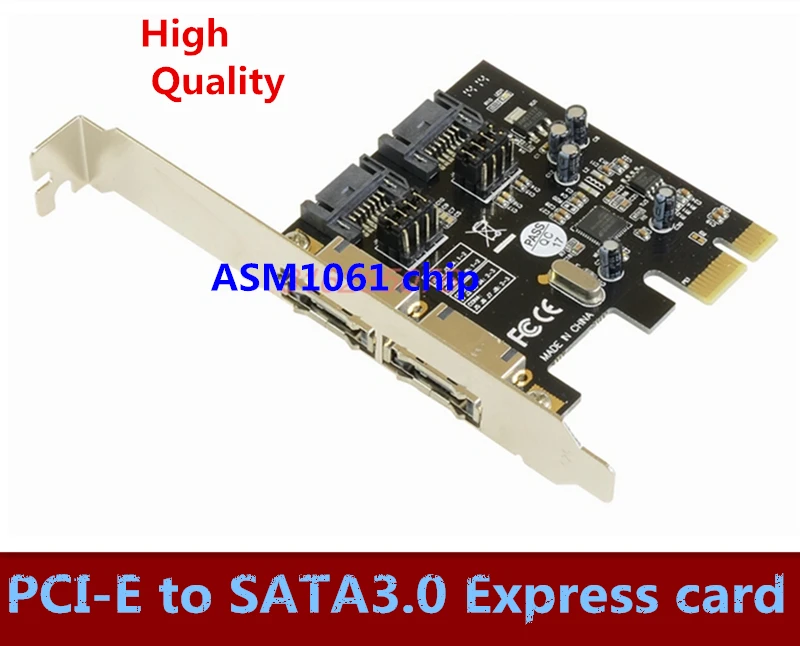 

Free shipping 1PCS PCI-E to SATA3.0 PCIE SATA3 .0 expansion card ASM1061 support system startup