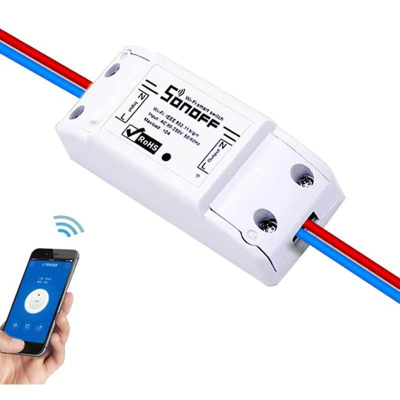 DIY ITEAD Sonoff 10A WI-FI Беспроводной Smart переключатель дистанционного Управление WI-FI переключатель для автоматизации дома модуль через IOS Andriod смартфон