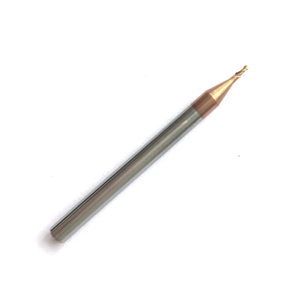 Твердосплавная фреза hrc55 r0 5 * 2 D4 50 твердосплавная с покрытием|milling cutter|2 fluteball nose |