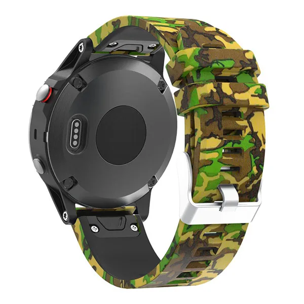 Color P 22 мм ремешок на запястье для Garmin Fenix 5 forerunner 935 gps Смарт-часы с принтом спортивный силиконовый ремешок для часов с быстрым выпуском - Цвет: Color P