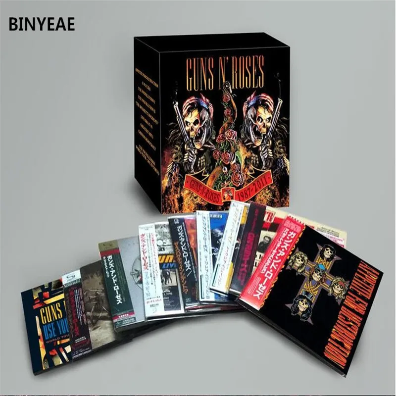 2018 настоящая Музыка Cd Smok чужой Аврил Лавин Продажа Бросился мягкая сумка пистолеты N 'roses розы рокеры 9 набор