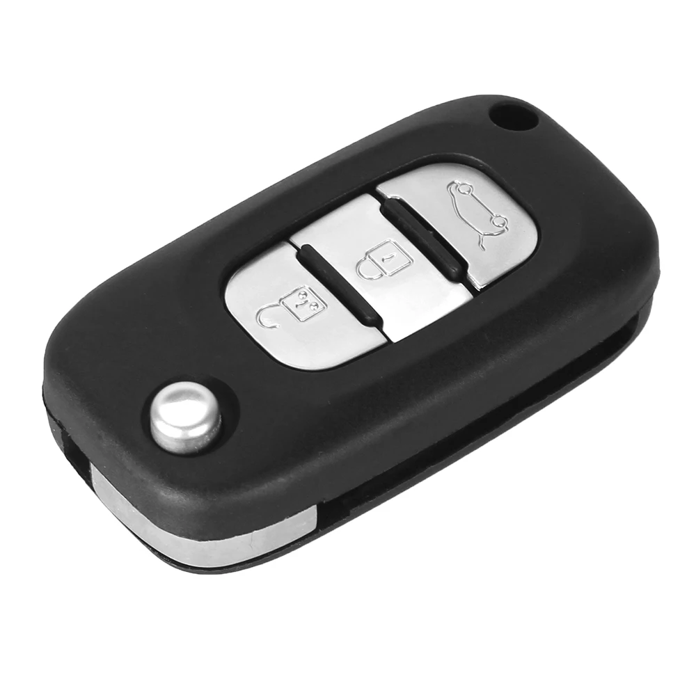 KEYYOU 2 кнопки Раскладной Автомобильный чехол для ключей Renault Clio Kangoo Modus Megane