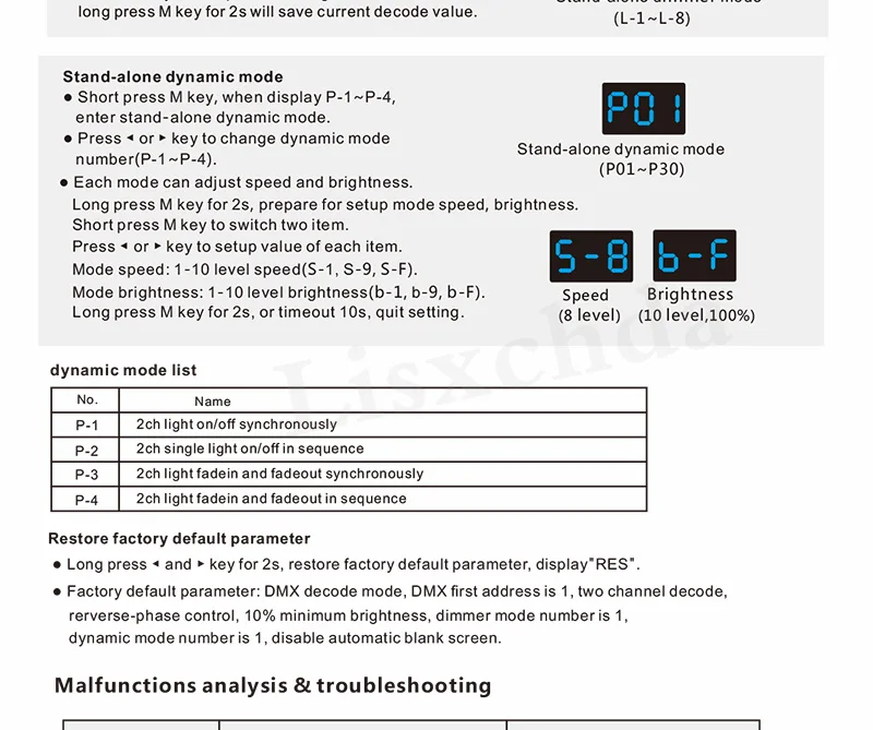 S1-D AC100-240V 288 Вт 2 канала Triac DMX диммер, двухканальный выход кремния DMX 512 контроллер