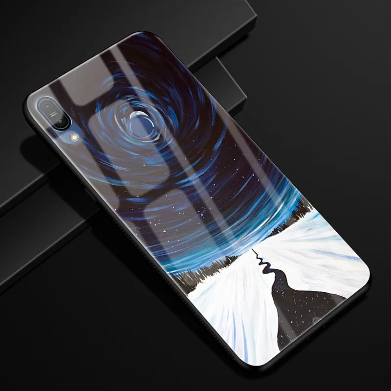 7 Для ASUS Zenfone Max Pro M1 ZB601KL ZB602KL чехол X00TD стеклянный силиконовый бампер Чехол Жесткий PC стекло задняя крышка ZB601KL чехол для телефона s - Цвет: 7
