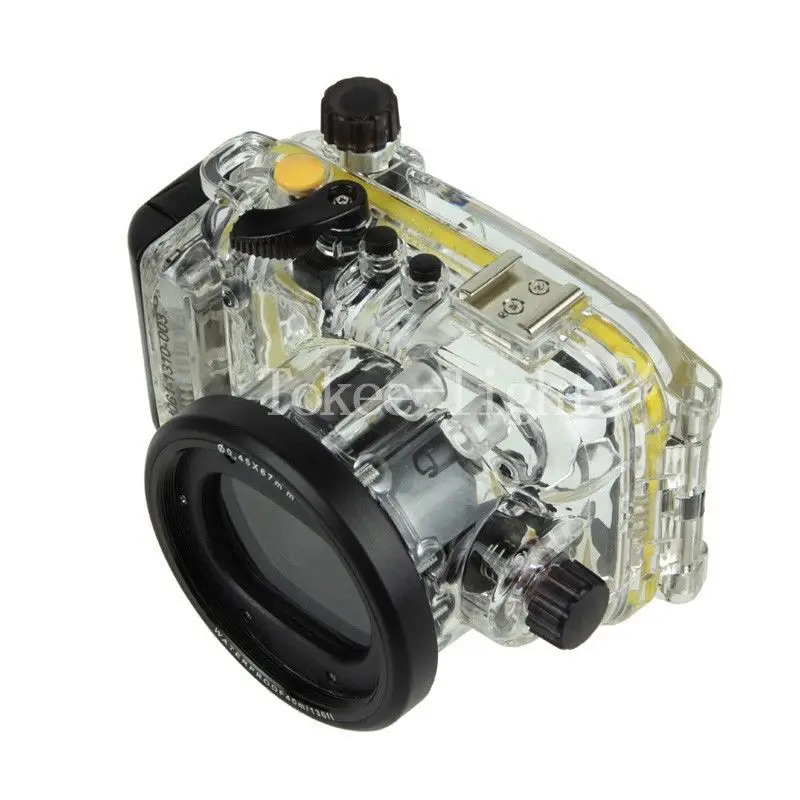 Водонепроницаемый чехол для подводной съемки и дайвинга камеры Canon S100 с красным