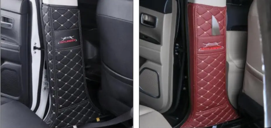 Автомобильный коврик из кожи и микрофибры с защитой от ударов для Mitsubishi Oland 2013 2018