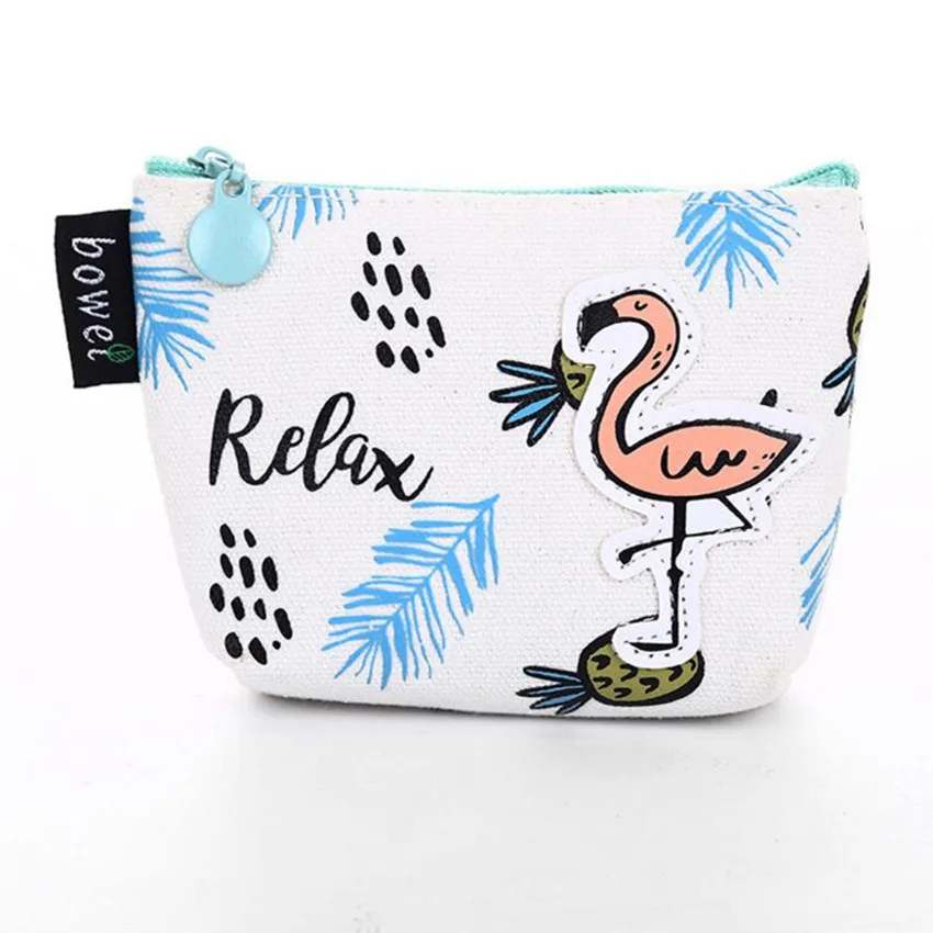 M065 2017 новые милые женские кошельки С КАКТУСОМ на молнии Холст Фламинго