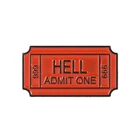 Металлическая эмалированная брошь Red Movie билетный аlet ONE 666, модный креативный значок из пленки, трендовые ювелирные изделия для костюма, подарочные аксессуары