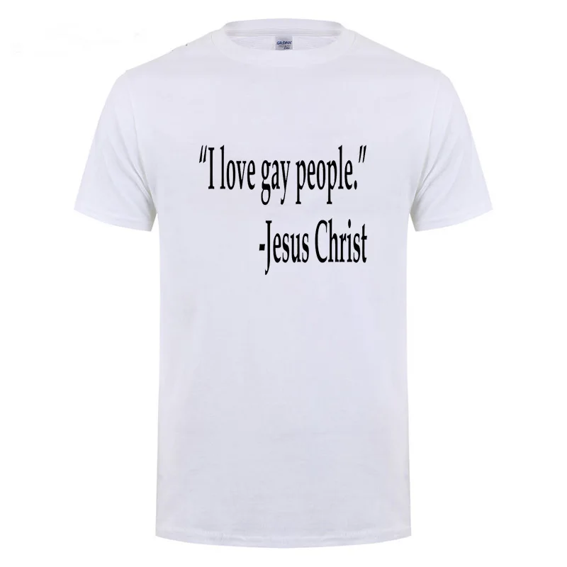 Футболка с надписью Jesus Christ I Love Gay People отличный подарок для гей прайда и лесбиянок