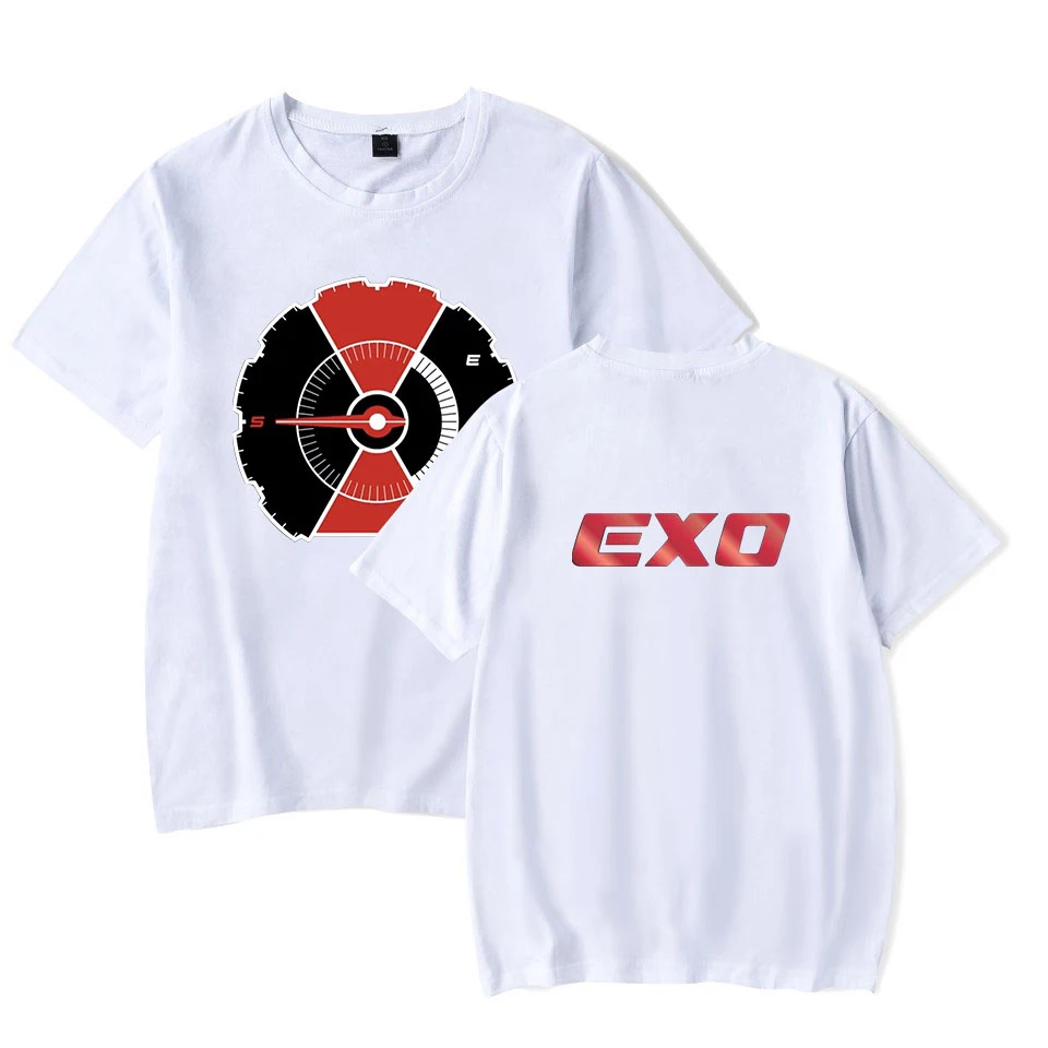 Женская и Мужская Уличная футболка EXO Don MESS UP MY TEMPO модная в стиле хип-хоп Харадзюку
