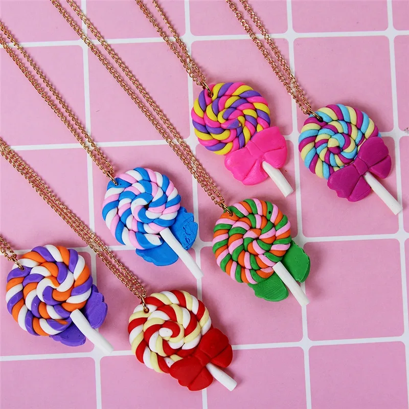 PINKSEE случайные цвета имитация еды торт подвеска милые детские ювелирные изделия
