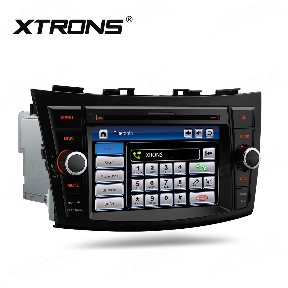 Автомобильный DVD-плеер XTRONS 7 дюймов HD 2 din радио Bluetooth SWC GPS-навигация для SUZUKI SWIFT