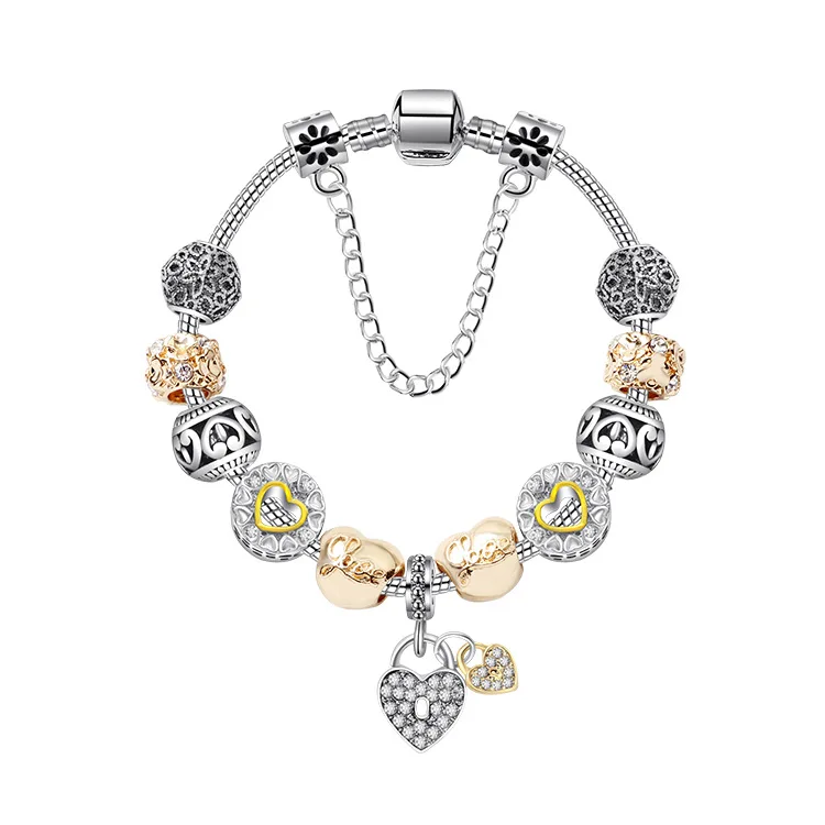 Hermp DIY Charms Bracelet Original Charm Pendant Alphabet Beads Accessories Jewelry Wholesale | Украшения и аксессуары