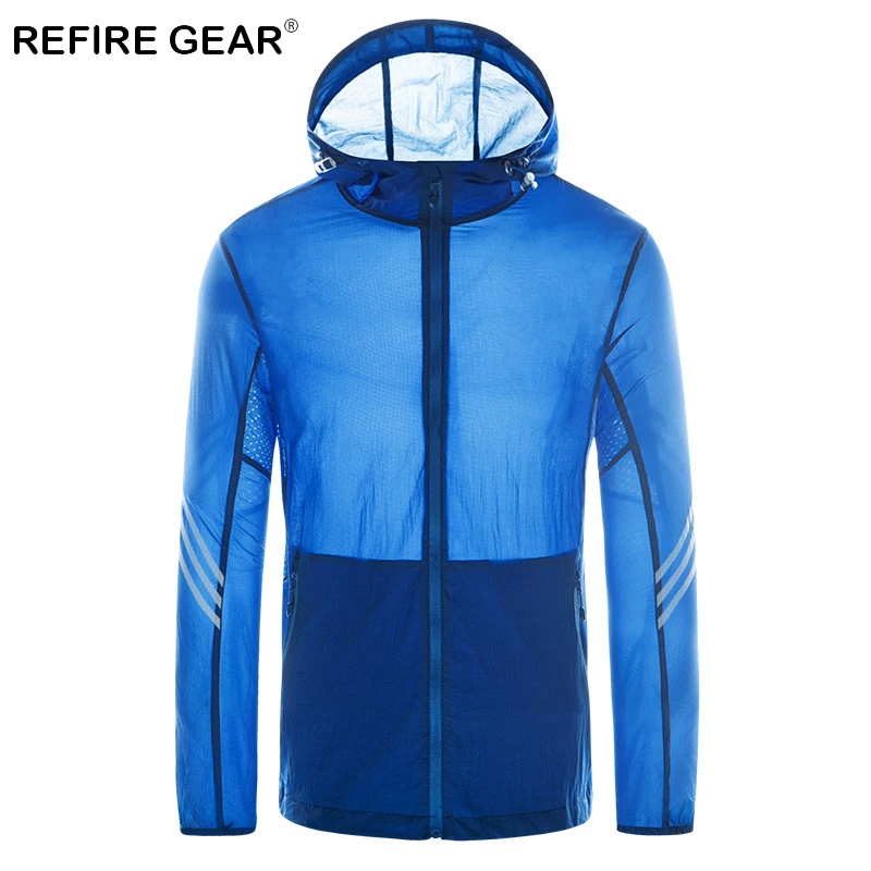 ReFire Gear летняя легкая быстросохнущая кожаная куртка мужская Солнцезащитная