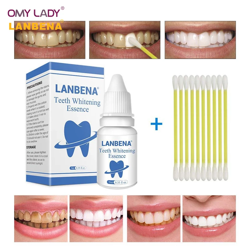 LANBENA отбеливание зубов пудра с эссенцией гигиены полости рта Чистящая сыворотка