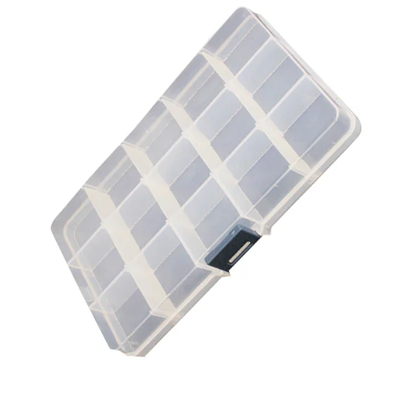 15 Detachable Clear Plastic Divided Storage Box Rhinestone Nail Art Tips | Дом и сад