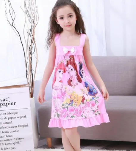 style 5 Летняя мода принцесса мультфильм Шорты для женщин dressespajamas детская одежда для сна хлопковая детская Ночные рубашки для девочек прекрасный Обувь для девочек nightdres YW367 - Цвет: style 5