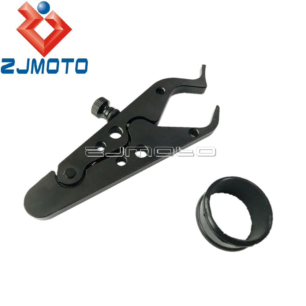 Motorcycle Cruise Control System Handlebar Assist Clamp CNC Aluminum Throttle Lock w/ Rubber Ring |