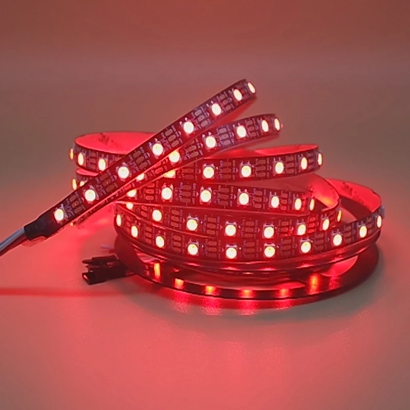 DC5V WS2812B ws2812 RGB индивидуально Адресуемая умная светодиодная Пиксельная полоса