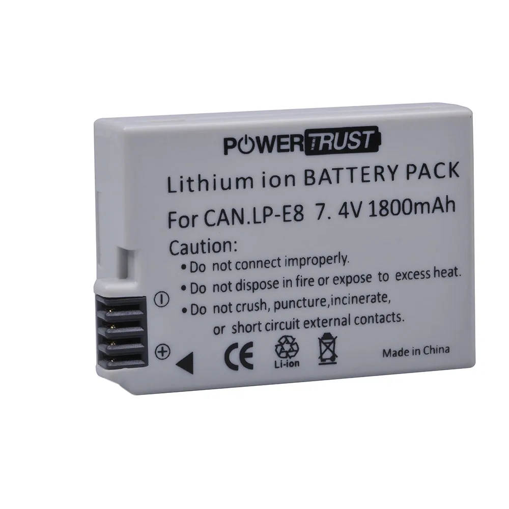 Аккумулятор для камеры Canon EOS 550D 600D 650D 700D Kiss X4 X5 X6i X7i Rebel T2i T3i T4i T5i|battery for canon|lp e8lp e8