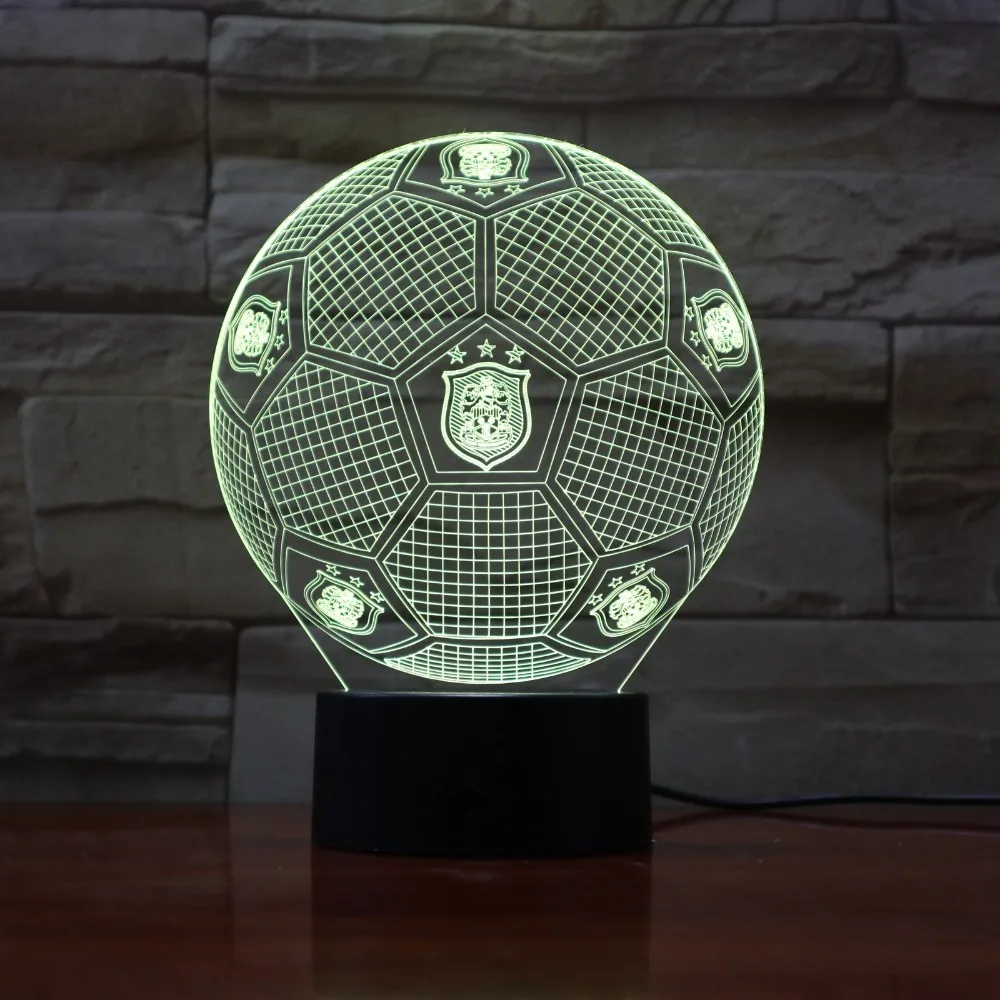 7 красочных градиентов атмосферная лампа 3D LED ночник USB Настольная прикроватная