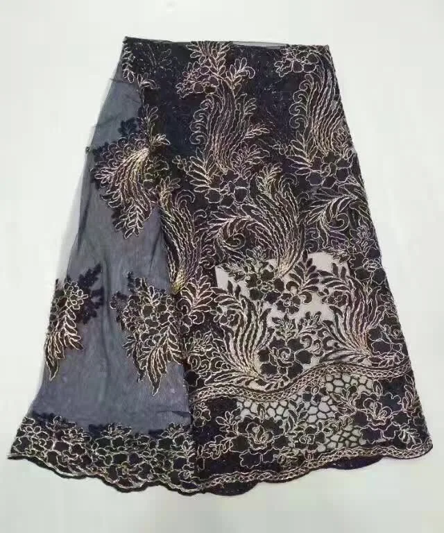 2017 fuchsia Guipure French Lace Fabric High Quality African Tulle With Stone Cheap Nigerian Fabrics For Women | Дом и сад