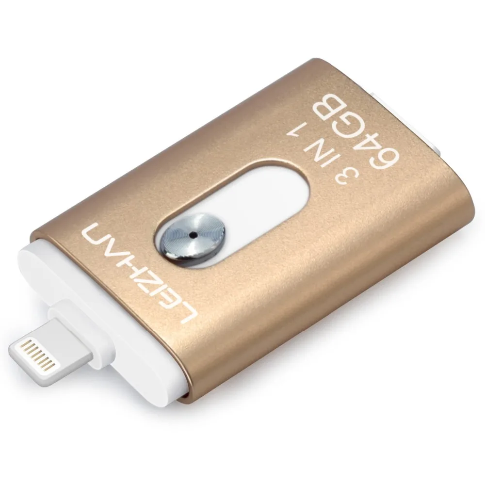 LEIZHAN 64 Гб флэш накопитель для iphone USB 3 0 диск в 1 OTG флеш 16 Флешка PC Двойная карта памяти 32 U диск|USB