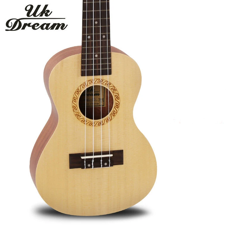 Музыкальные инструменты 23 дюйма четыре струны укулеле гитара 17 ладов арочная