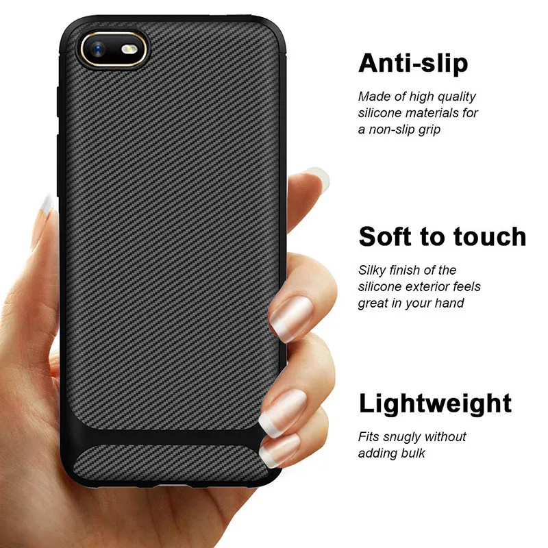 Чехол для OPPO A1K A 1 k Мягкая силиконовая задняя крышка из углеродного волокна ТПУ