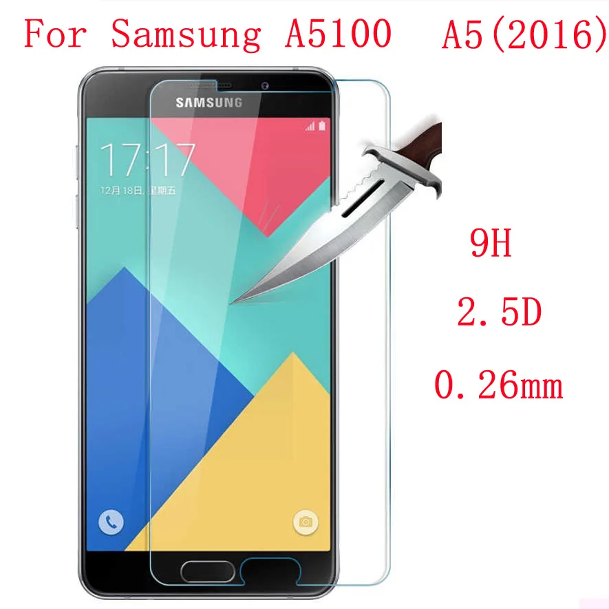 Из 2 предметов закаленное Стекло пленка для Samsung Galaxy A3 A5 A7 A9 2016 2017 Экран защитная