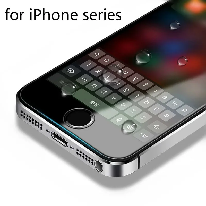 Закаленное стекло для iphone X 6 7 8 plus Защитное 5 se 2.5d 9h пленка чехол 5s 5c закаленное