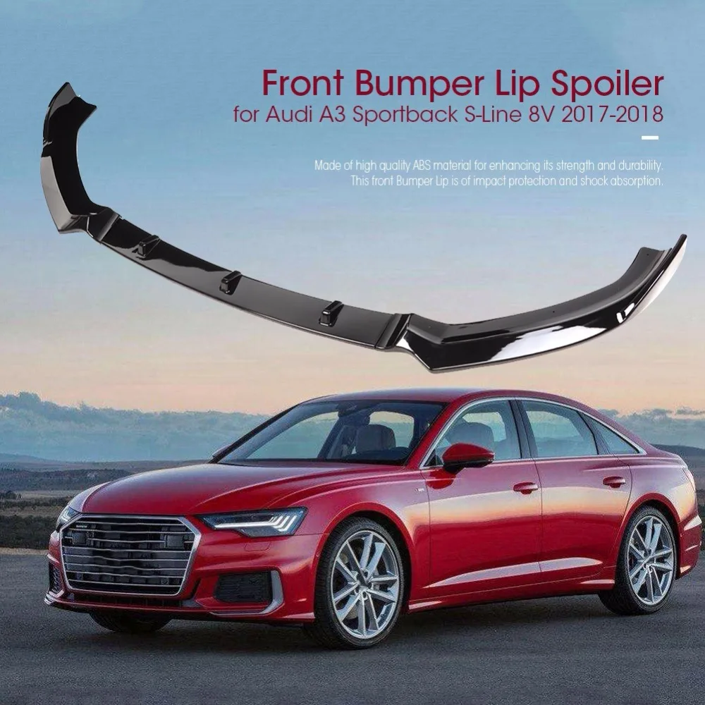 Бампер протектор для S3 Стиль передний бампер спойлер для Audi A3 S-Line 8V- авто аксессуары
