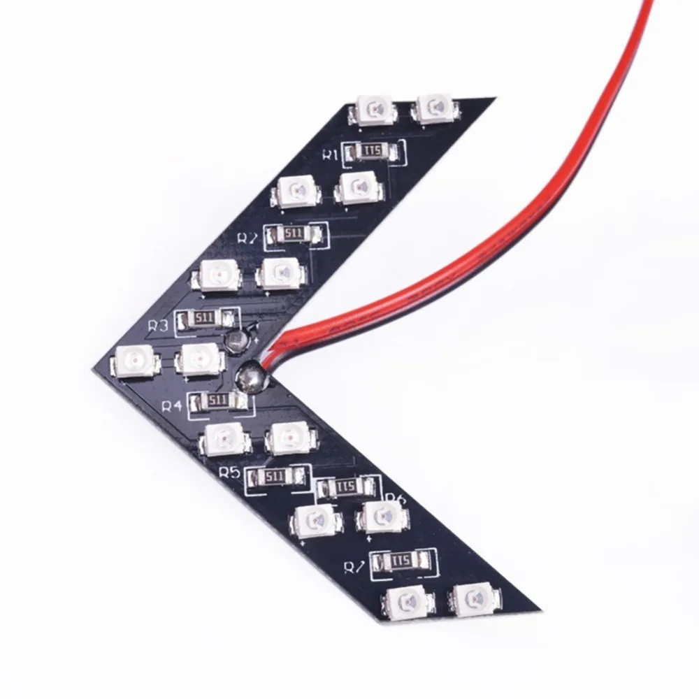 14 SMD светодиодный индикатор со стрелкой для зеркала заднего вида светильник с