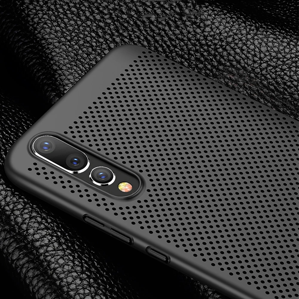 KISSCASE ультра тонкий чехол для телефона huawei P30 P20 mate 20 полые теплоотвод Чехлы Жесткий ПК для Honor 9 10 задняя крышка Coque